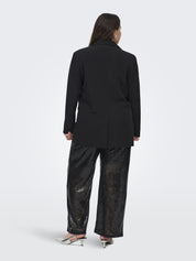 Blazer LANA Long Fit - Black/WINETASTING BLURY FLOWER - Schwarz