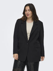 Blazer LANA Long Fit - Black/WINETASTING BLURY FLOWER - Schwarz