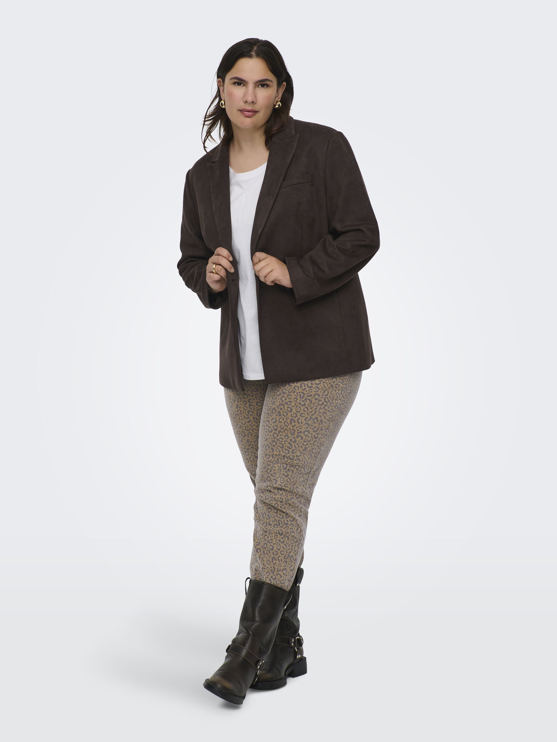 Blazer mit Pattentaschen - Black Coffee - Braun