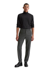 Bundfaltenhose BELSBO Relaxed Fit - J94-multi/ dark grey melange - Grau