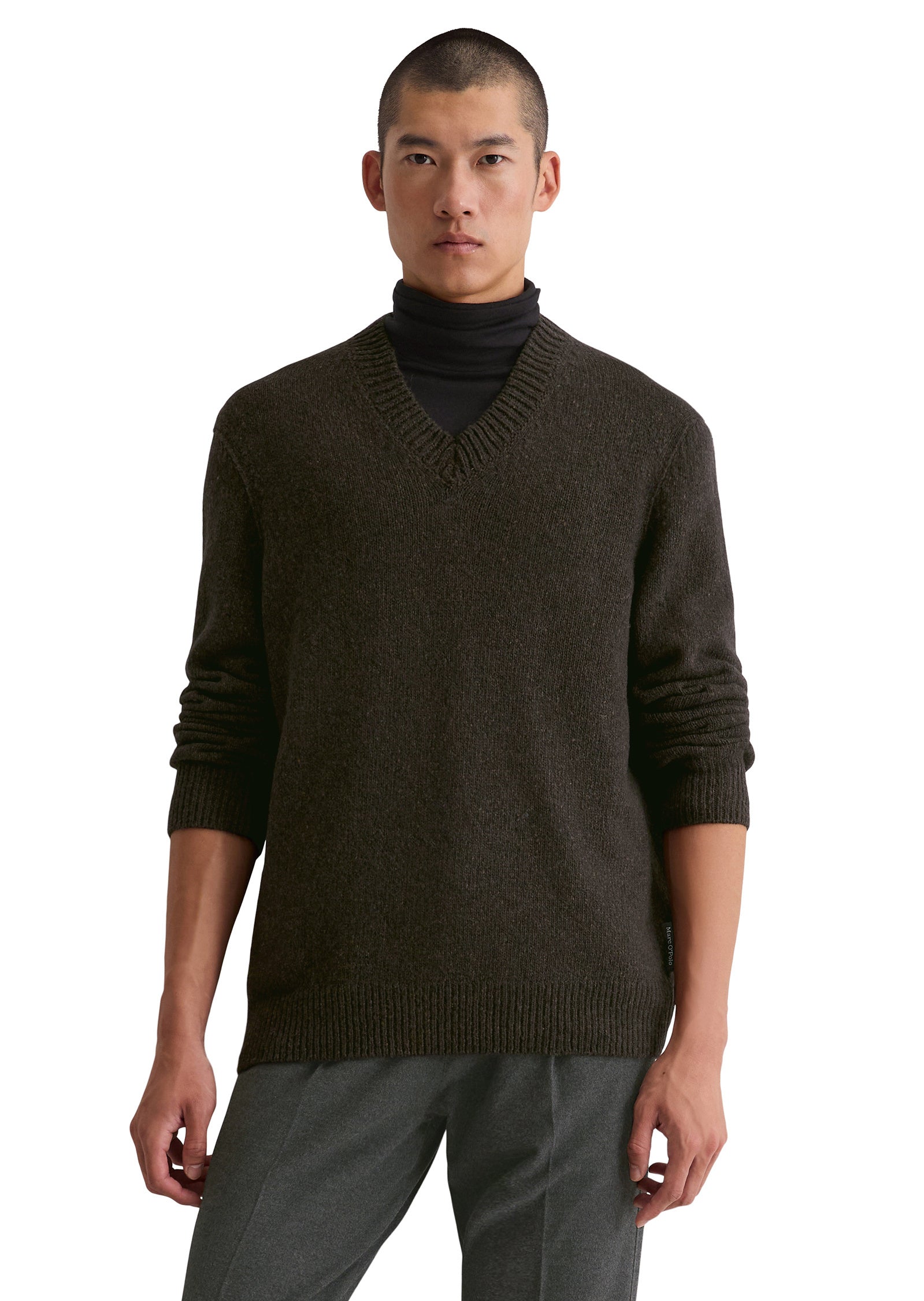 Strickpullover aus Wollmix - 780-burnt henna - Braun