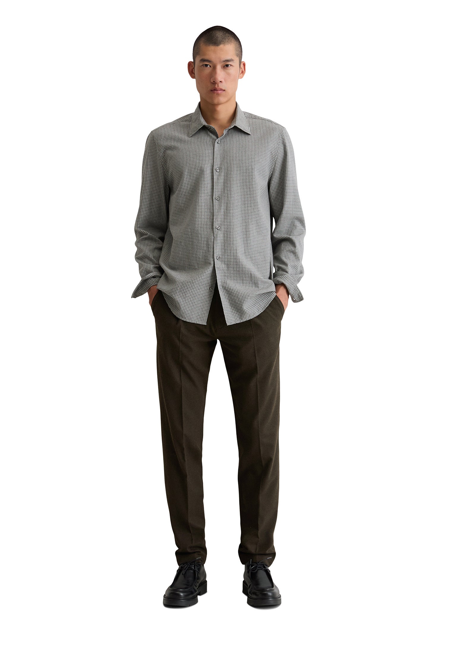 Freizeithemd Shaped Fit - Z83-multi\ artic blue - Grau