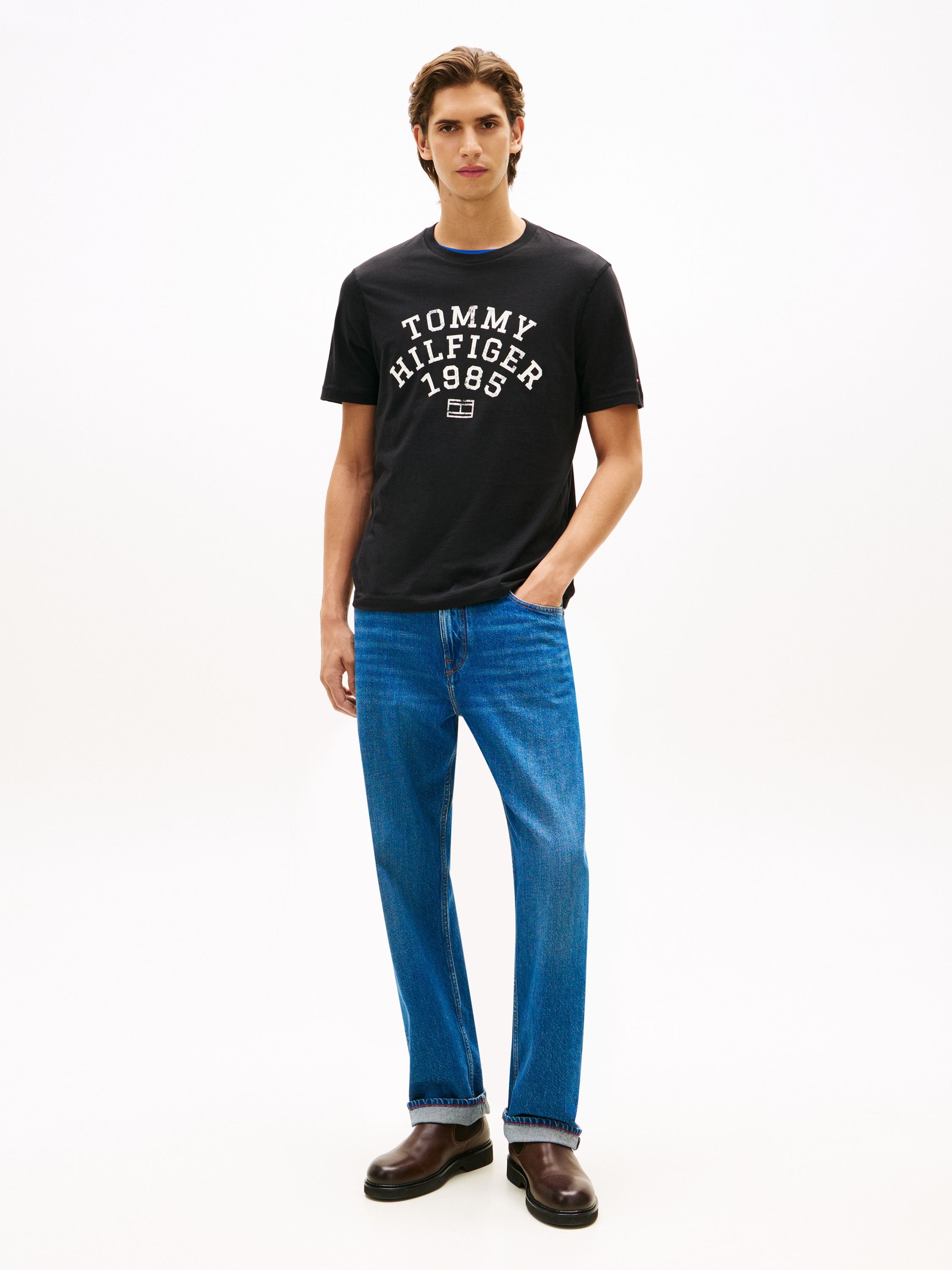 T-Shirt aus Baumwolle - BDS-BLACK - Schwarz