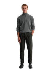 Strickpullover Troyer aus Wollmix - 969-graphite grey melange - Grau