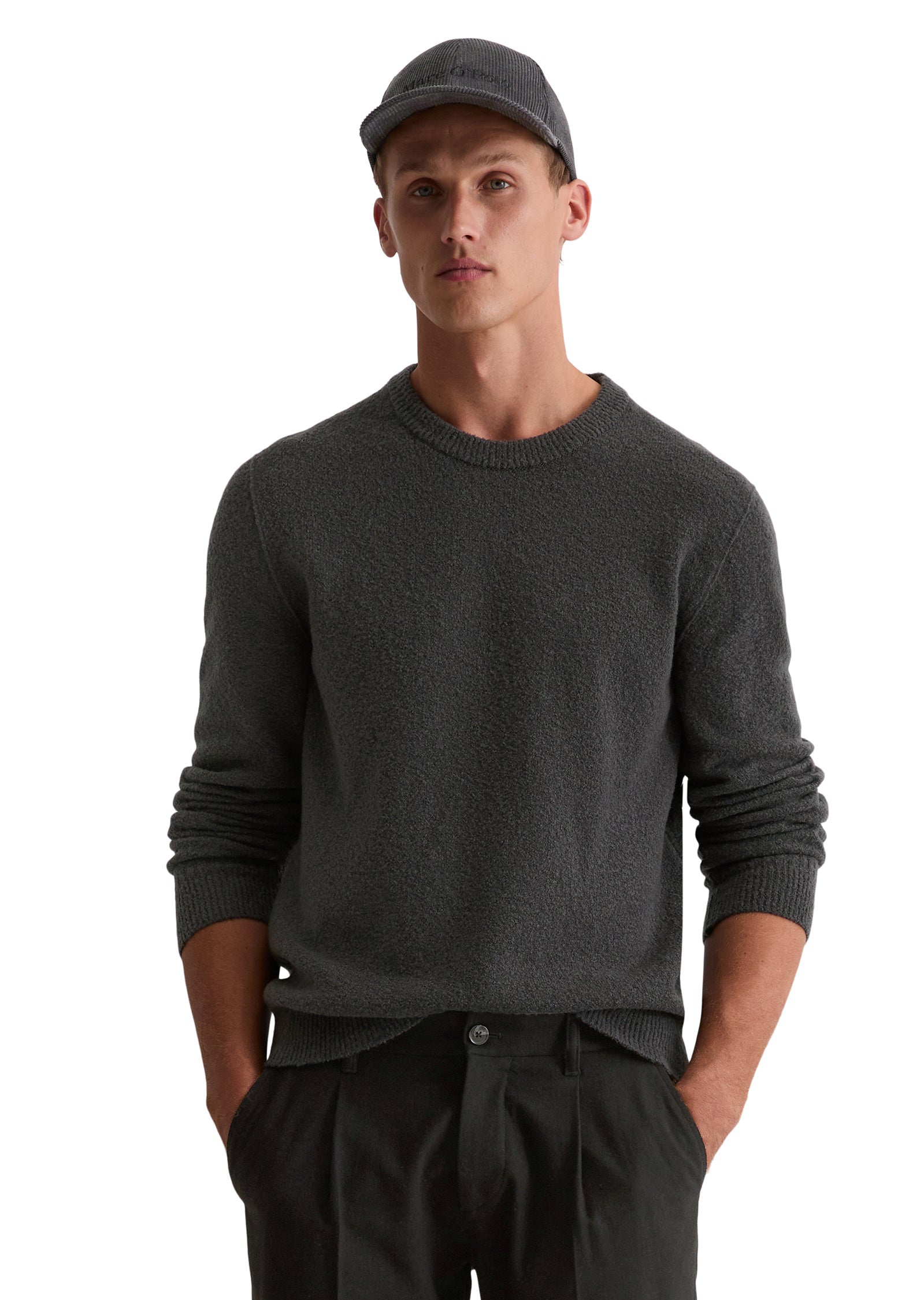 Strickpullover Regular Fit - 989-dark grey melange - Grau