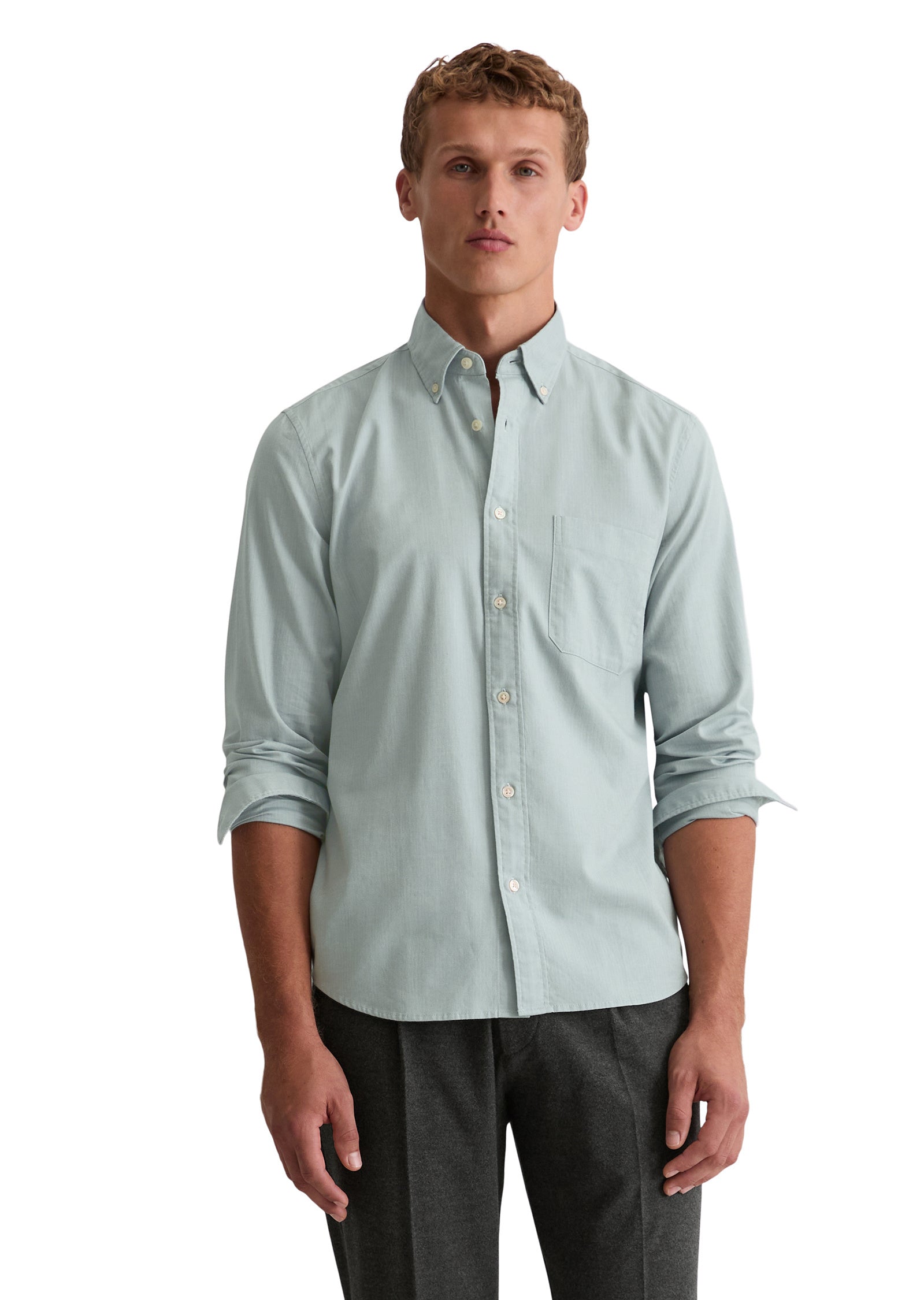 Hemd Regular Fit - J86-multi/ artic blue - Blau