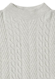 Strickpullover aus Baumwollmix - 16964 metal grey melange - Grau