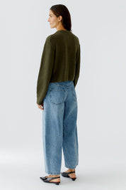 Strickcardigan ILAYA - 6878-khaki - Khaki