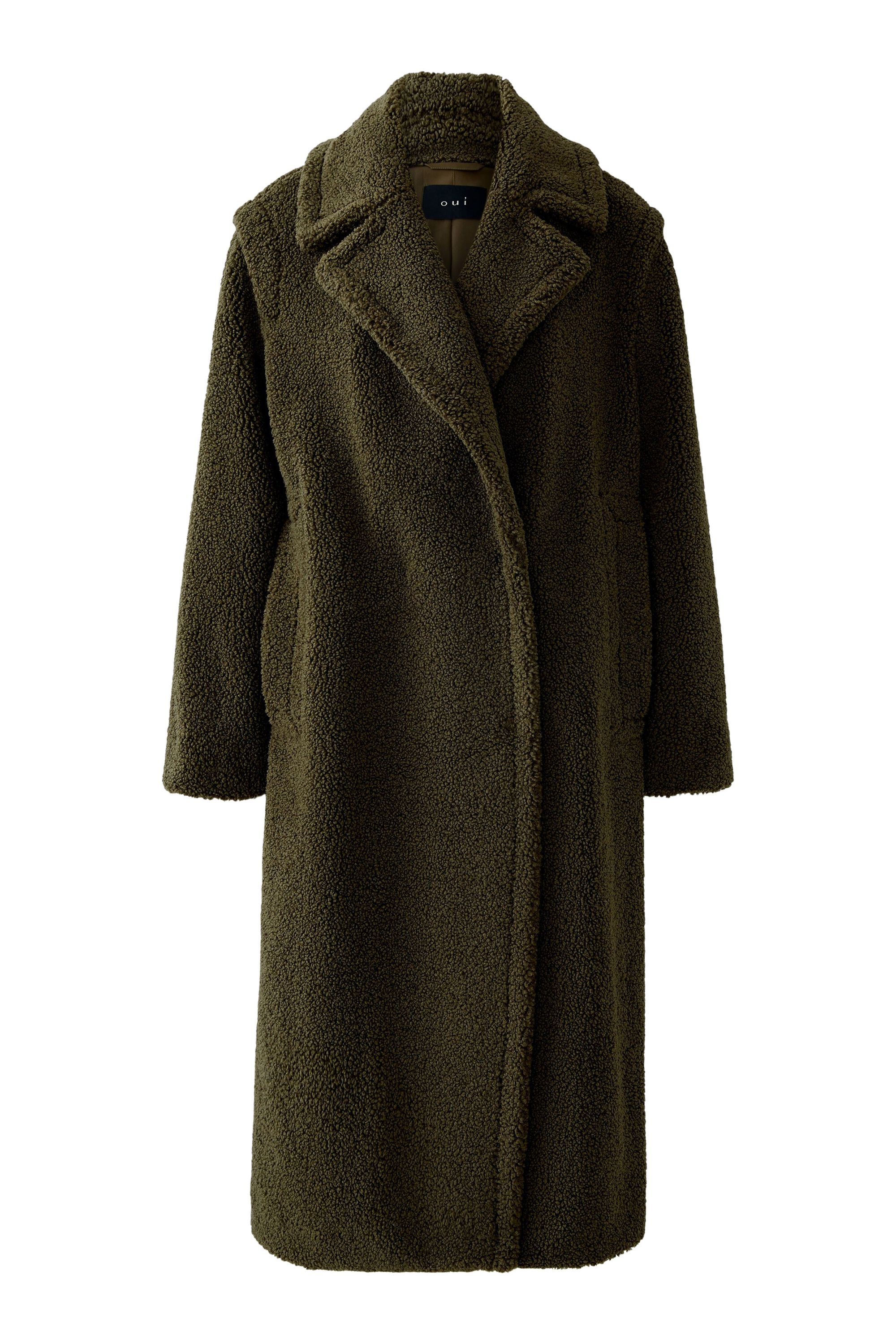 Wintermantel mit Reversekragen - 6878-khaki - Khaki