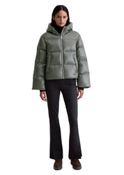 Daunenjacke mit Kapuze - 920-castlerock - Grau