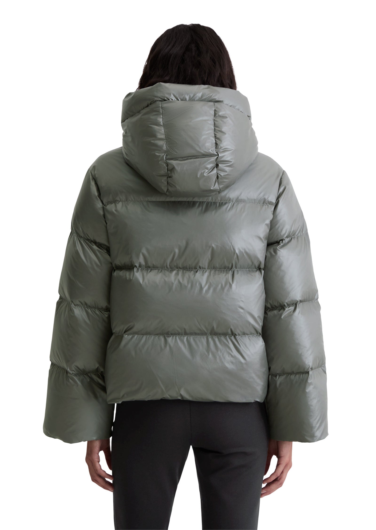 Daunenjacke mit Kapuze - 920-castlerock - Grau