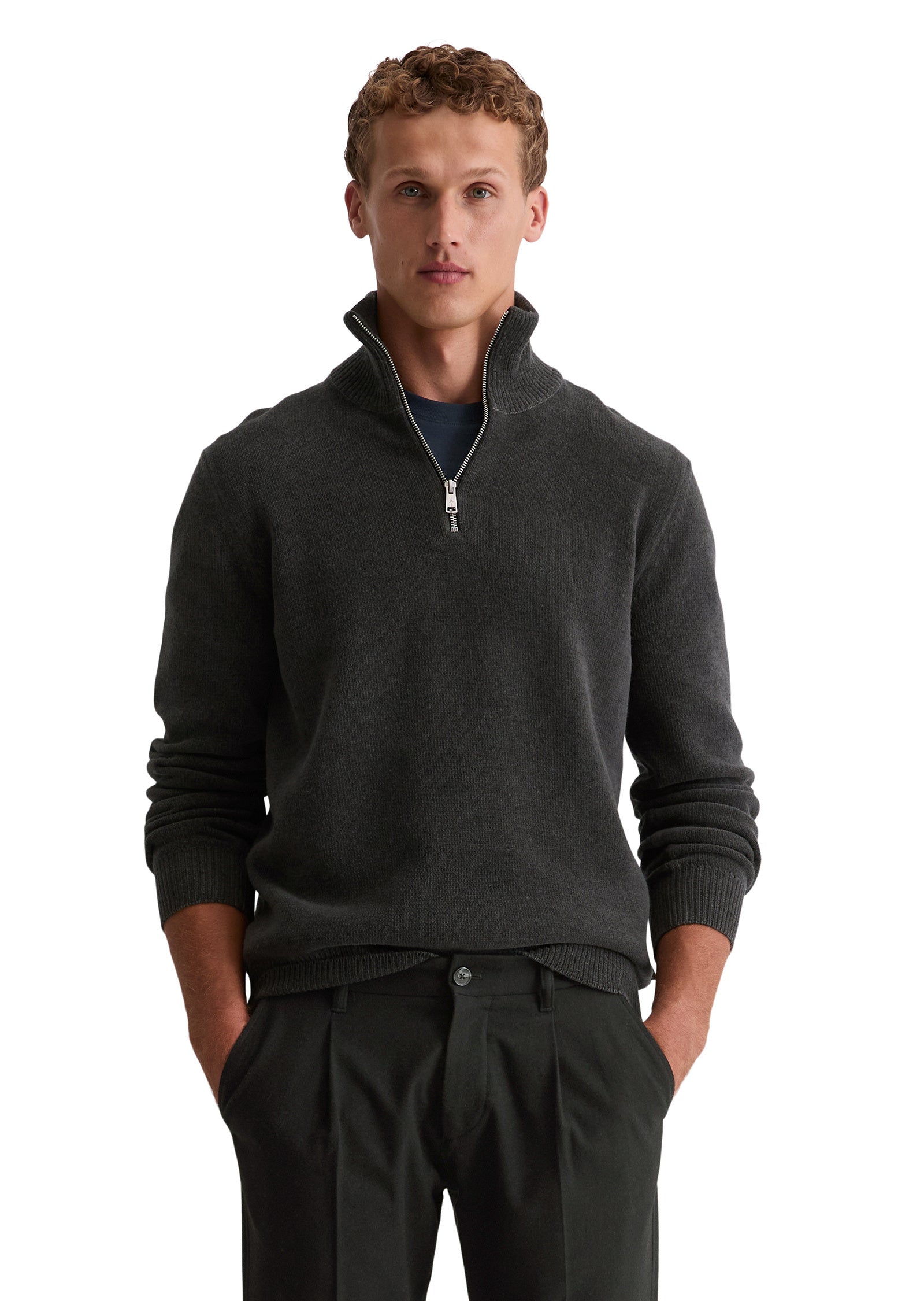 Troyer Regular Fit - 985-broken graphite - Grau
