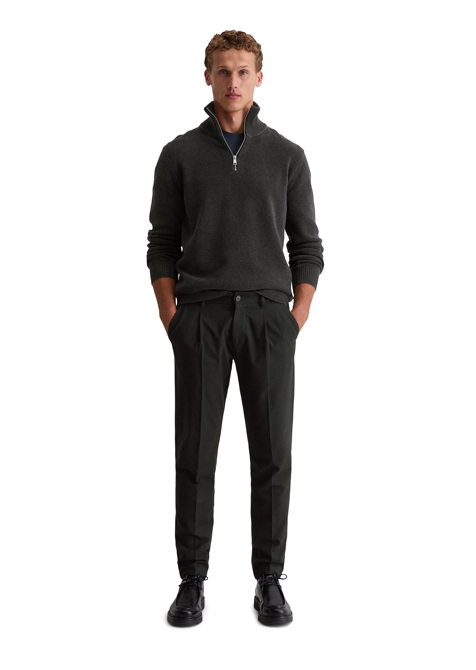 Troyer Regular Fit - 985-broken graphite - Grau