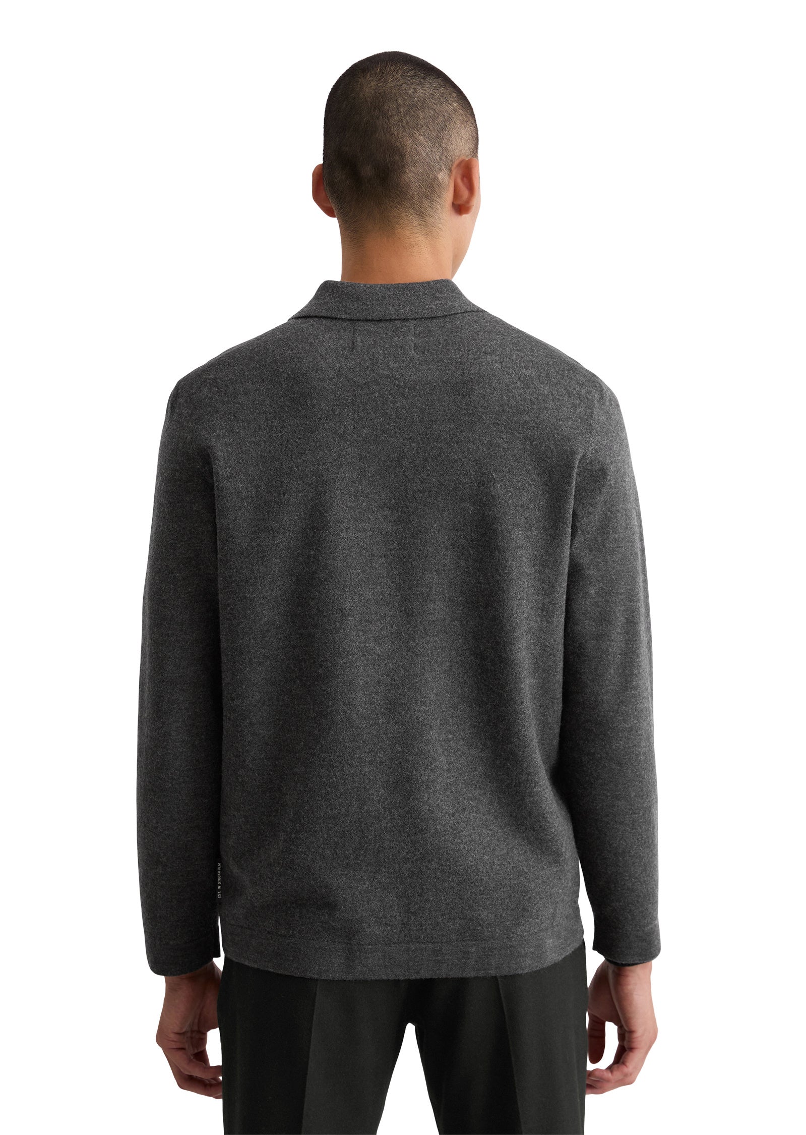 Overshirt aus Schurwolle - 989-dark grey melange - Grau