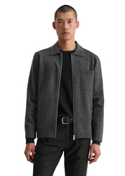Overshirt aus Schurwolle - 989-dark grey melange - Grau