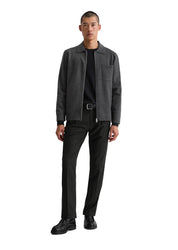 Overshirt aus Schurwolle - 989-dark grey melange - Grau