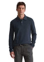Poloshirt aus Baumwolle - 898-dark navy - Blau