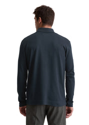 Poloshirt aus Baumwolle - 898-dark navy - Blau