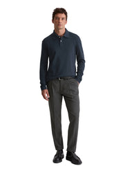 Poloshirt aus Baumwolle - 898-dark navy - Blau