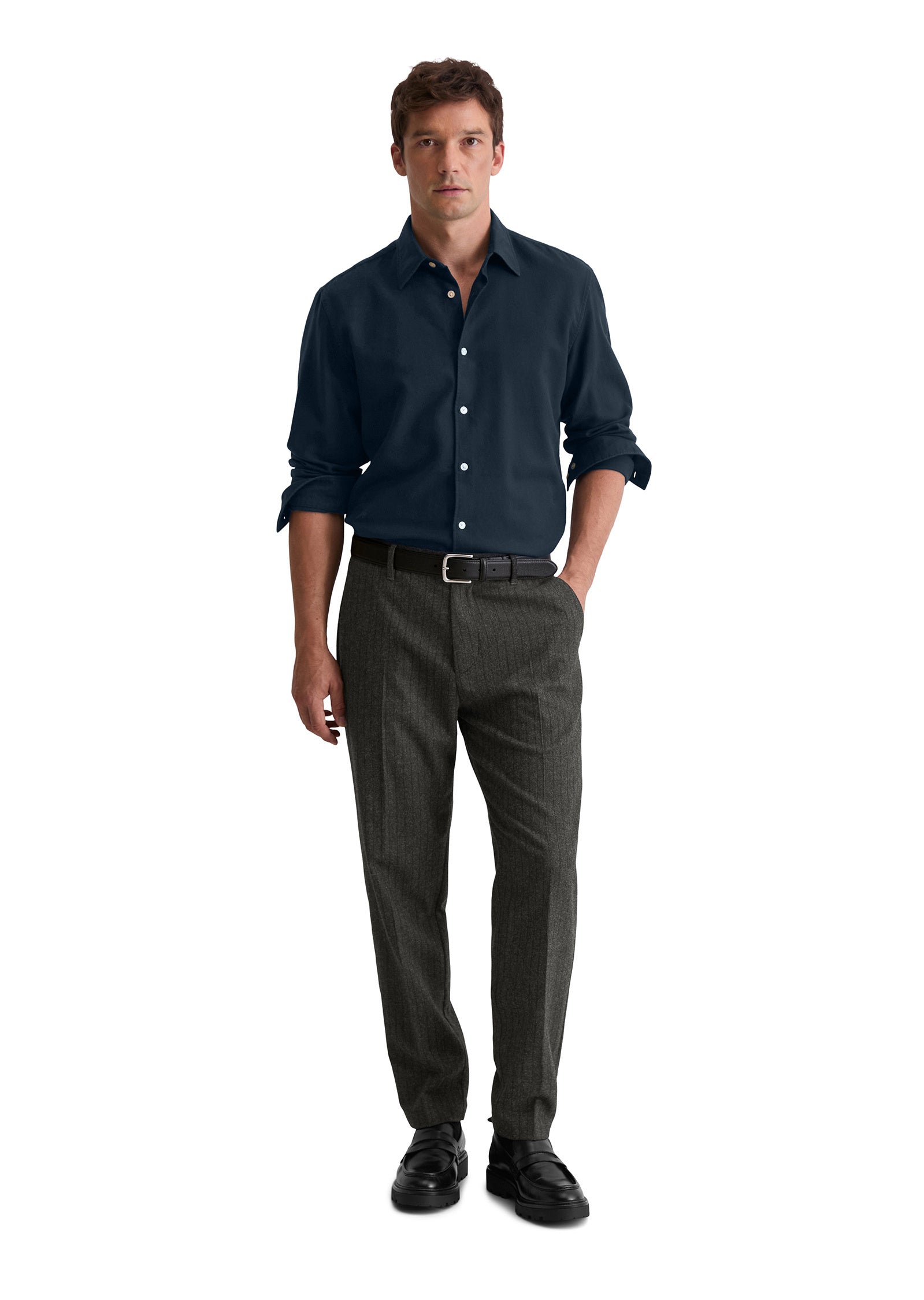 Freizeithemd Regular Fit - K85-multi/ dark navy - Blau