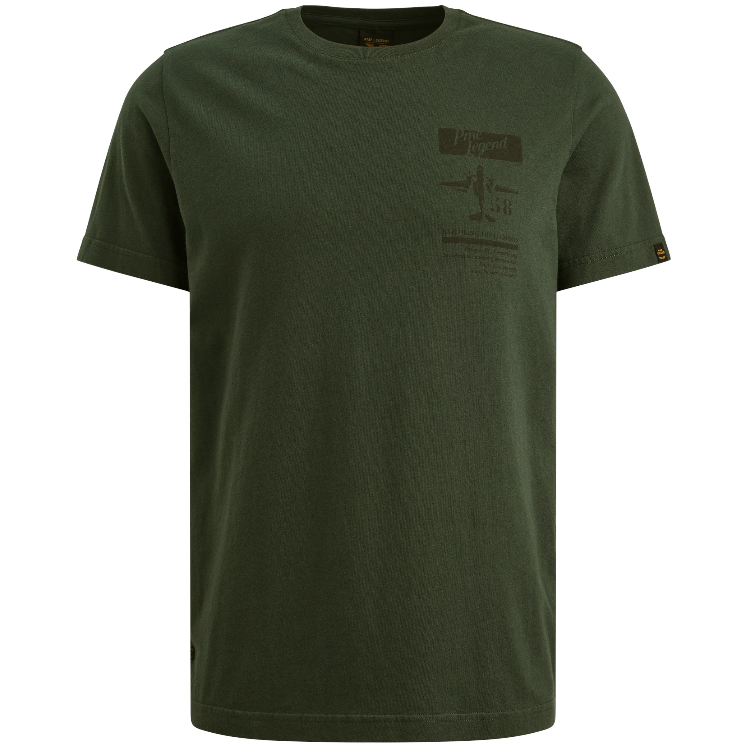 T-Shirt aus Baumwolle - 6027-Darkest Spruce - Grün