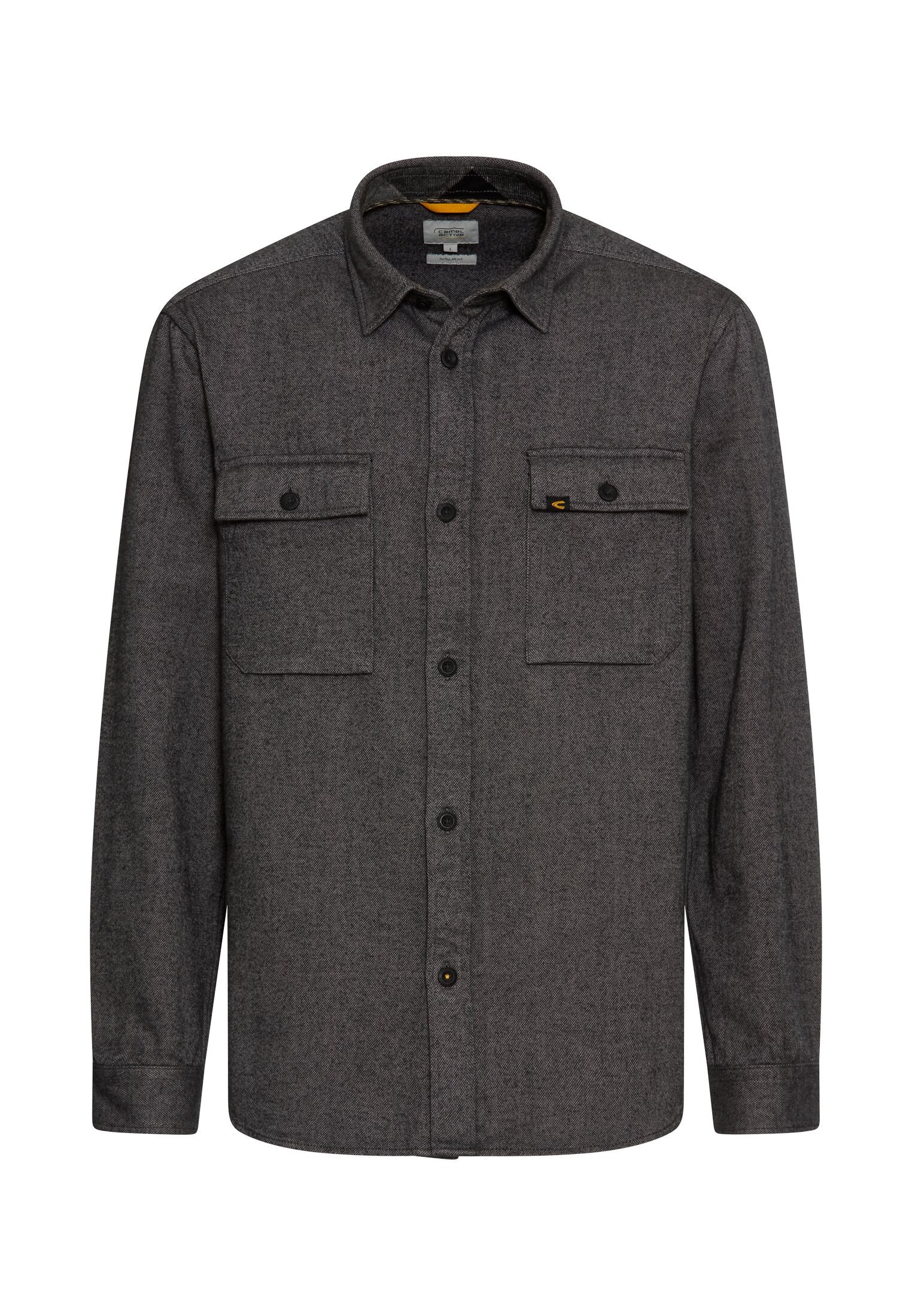 Overshirt aus Baumwolle - 06-Stone Gray - Grau