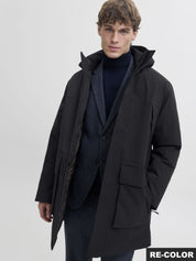 Parka mit Kapuze - Black - Schwarz