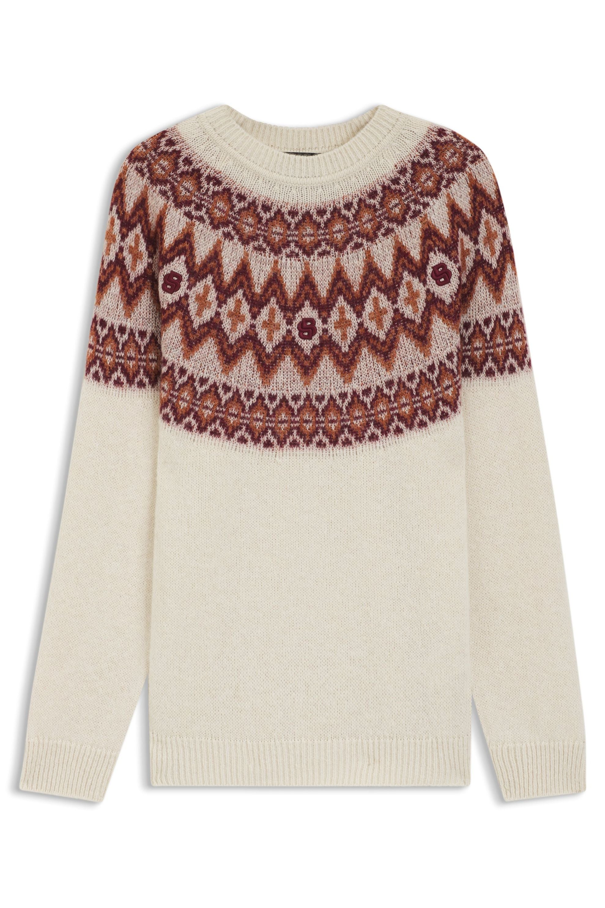 Strickpullover Relaxed Fit - 131-Open White - Creme