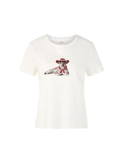 T-Shirt aus Baumwolle - 110 - Weiß