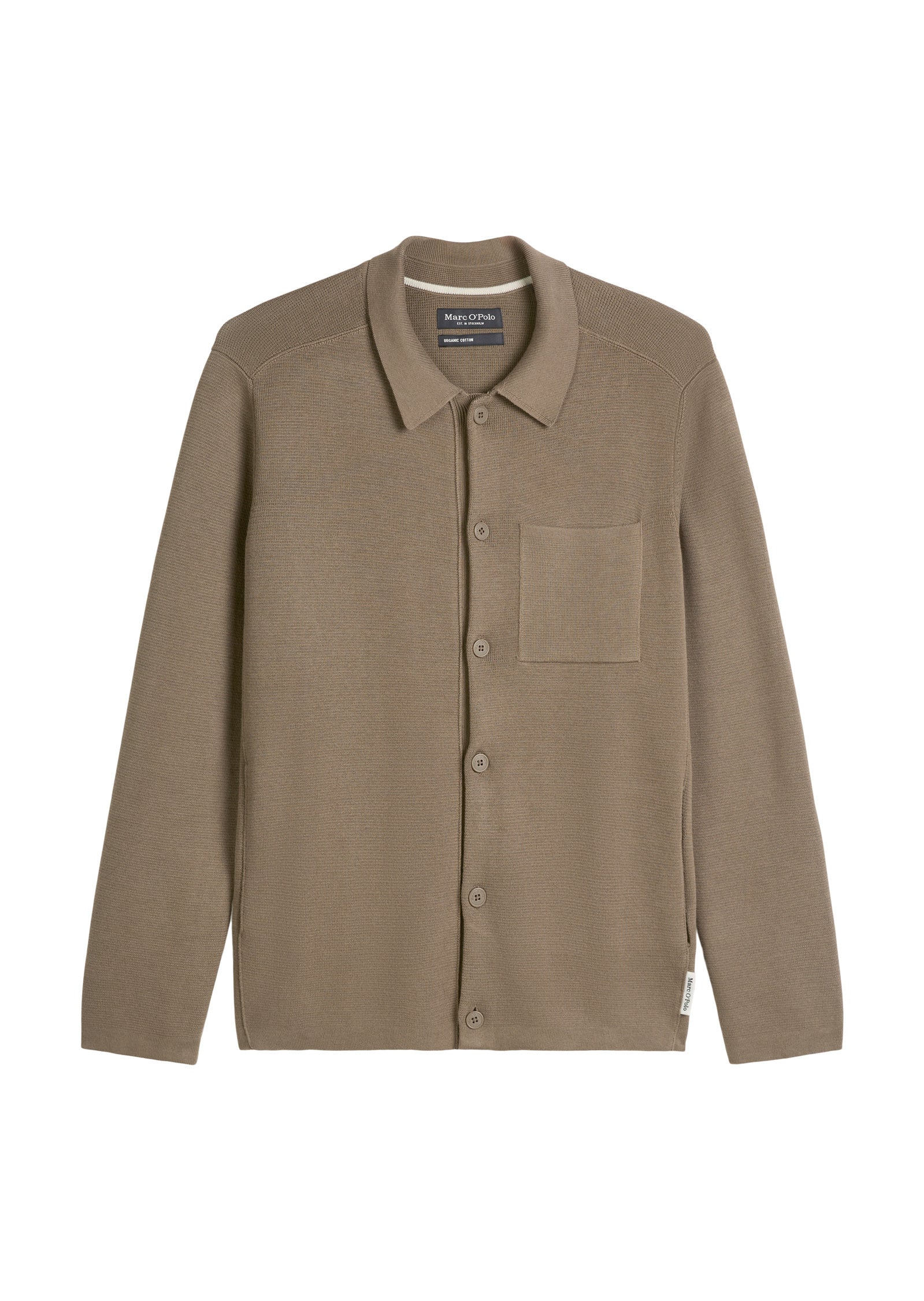 Strickjacke aus Baumwolle - 729-pavestone - Braun