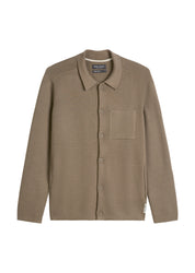 Strickjacke aus Baumwolle - 729-pavestone - Braun