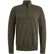 Strickpullover aus Bio-Baumwolle - 6389-Dusky Green - Grün