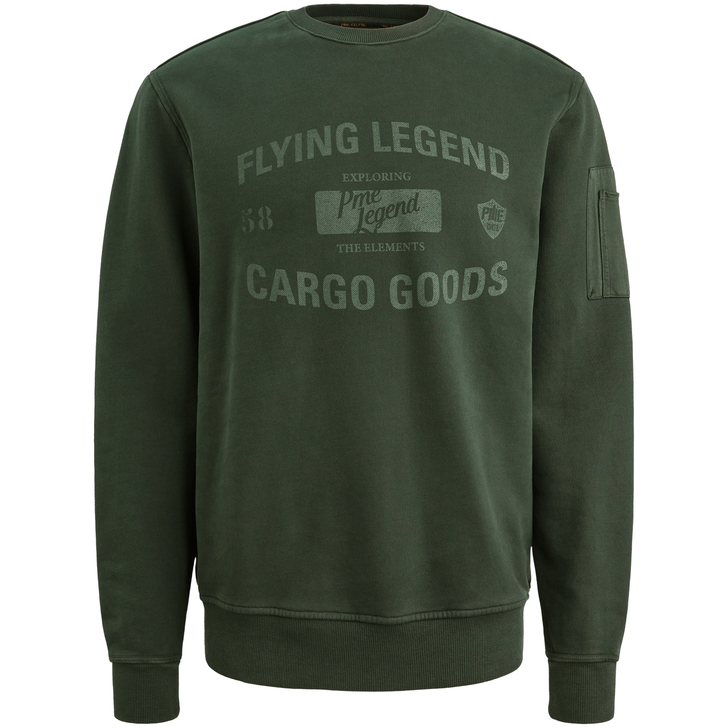 Sweatshirt aus Baumwolle - 6027-Darkest Spruce - Grün