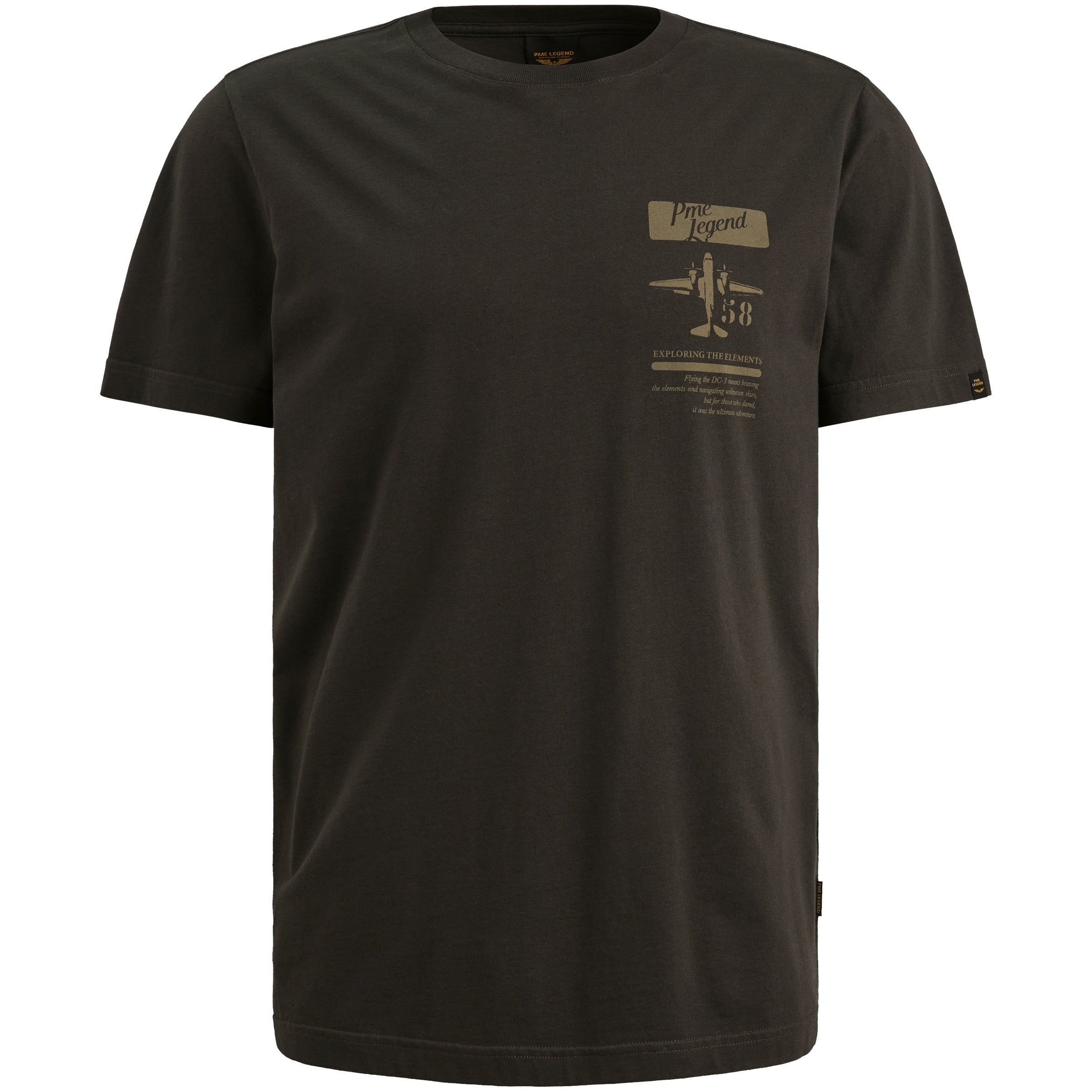 T-Shirt aus Baumwolle - 9703-Dark Grey - Grau