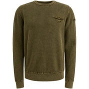 Strickpullover aus Baumwolle - 6389-Dusky Green - Grün