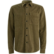 Cordhemd Regular Fit aus Baumwolle - 6389-Dusky Green - Grün