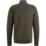 Strickpullover aus Bio-Baumwolle - 6389-Dusky Green - Grün