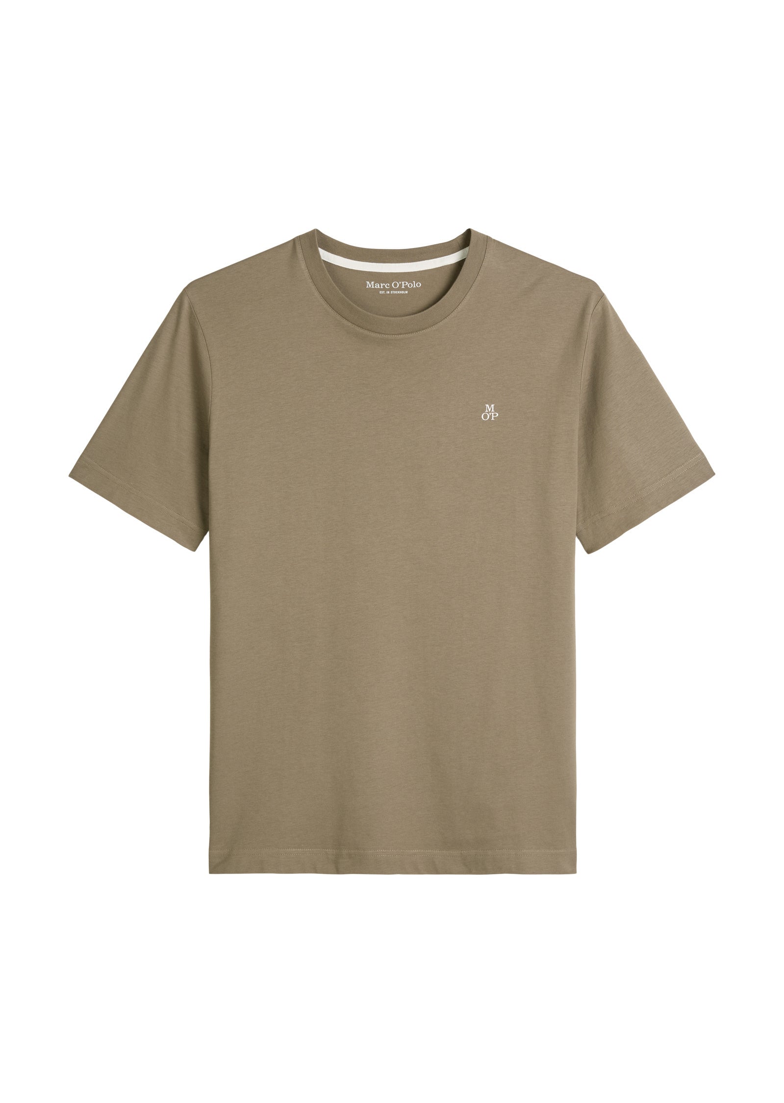 T-Shirt aus Baumwolle - 729-pavestone - Khaki