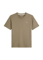 T-Shirt aus Baumwolle - 729-pavestone - Khaki
