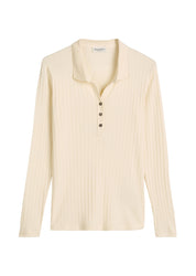 Poloshirt aus Baumwollmix - 143-raw cream - Creme