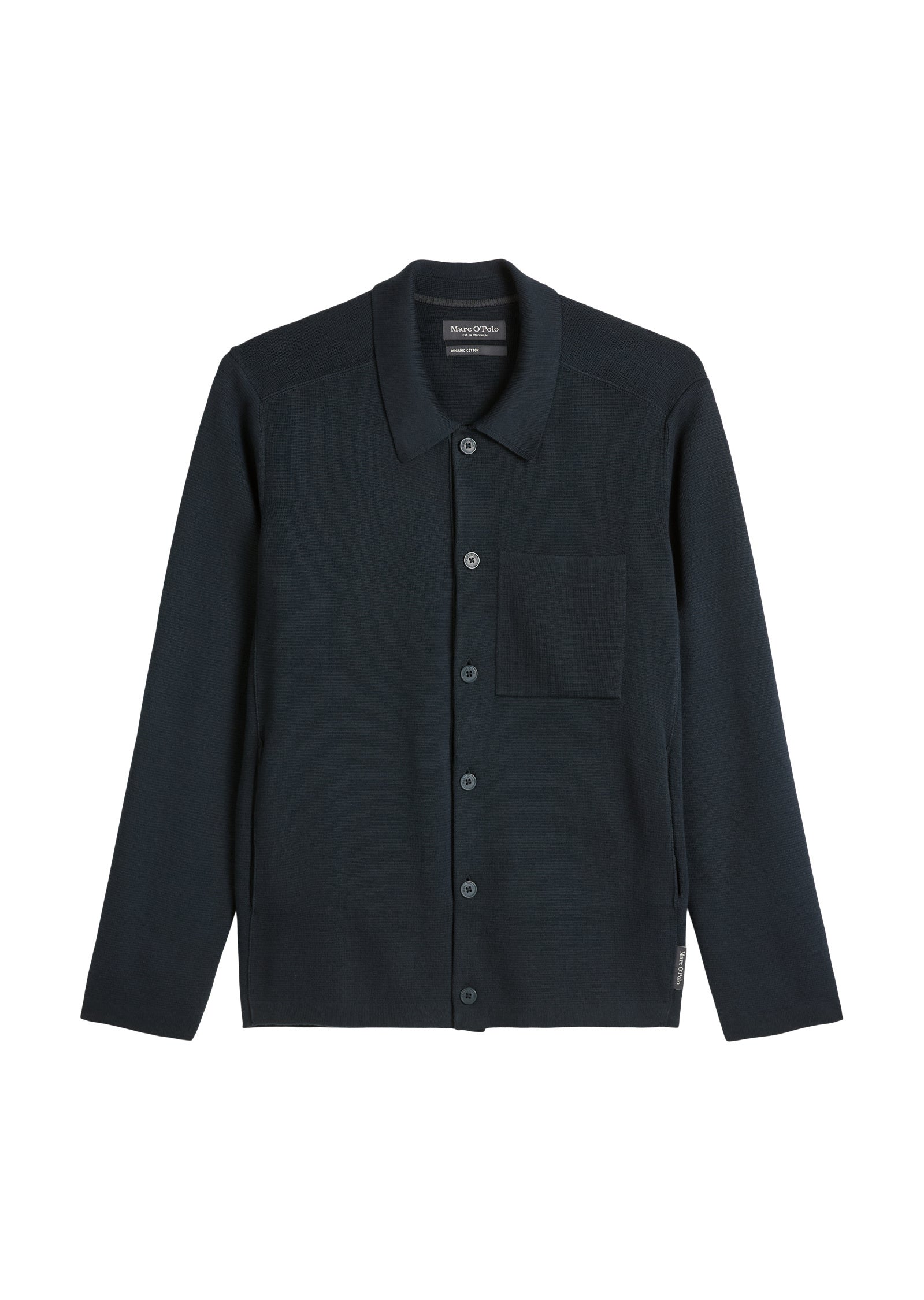 Strickjacke aus Baumwolle - 898-dark navy - Blau