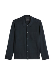 Strickjacke aus Baumwolle - 898-dark navy - Blau