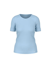 T-Shirt aus gerippt - 316 - Blau