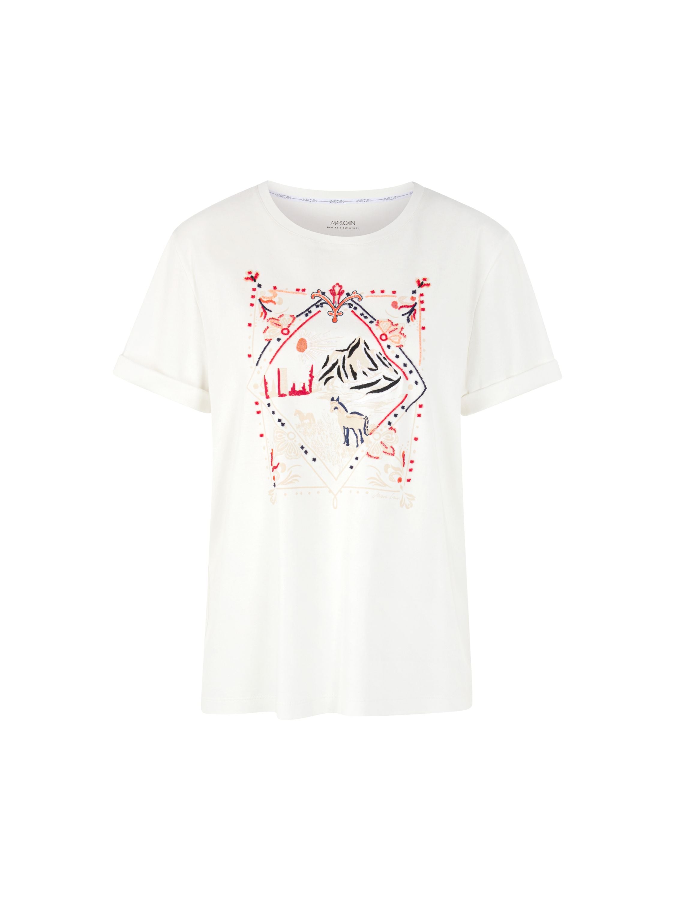 T-Shirt aus Baumwolle - 110 - Weiß