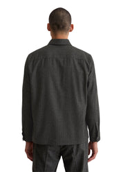 Overshirt aus Wollmix Relaxed Fit - J94-multi/ dark grey melange - Grau