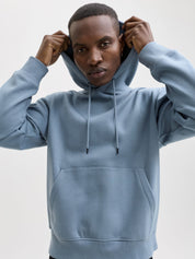Sweathoodie aus Baumwollmix - Blue Mirage - Blau