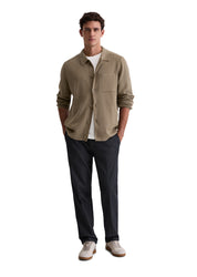 Strickjacke aus Baumwolle - 729-pavestone - Braun