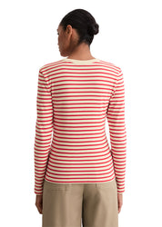 Langarmshirt gestreift - A18-multi - Rot