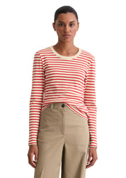 Langarmshirt gestreift - A18-multi - Rot