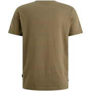 T-Shirt aus Baumwolle - 6389-Dusky Green - Khaki